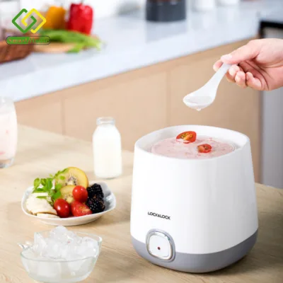 Máy làm sữa chua Lock&Lock EJY110SLV Dung tích 1000ml - Công suất 20W - Dễ dàng vệ sinh - Hàng chính hãng bảo hành 12 tháng