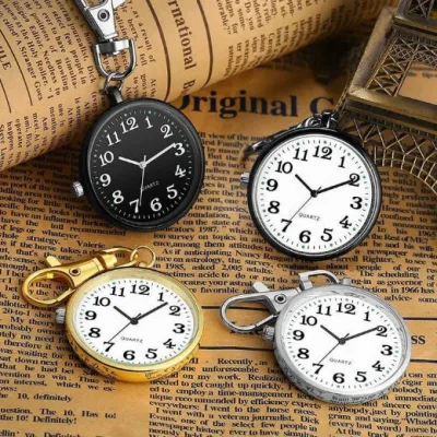 Móc khóa đồng hồ, đồng hồ móc khóa mini nhỏ gọn treo chìa khóa, túi, balo thời trang, tiện lợi, chống nước chống gỉ
