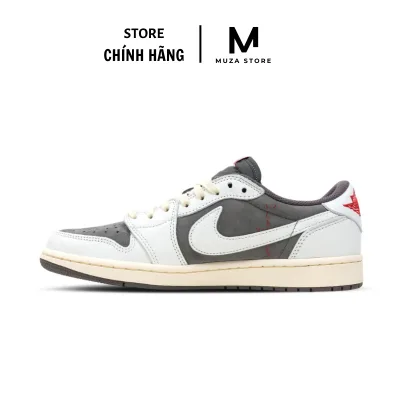 Giày JD1 Low Travis Scott – Reverse Mocha x Sneaker JD1 Thể Thao - Tặng Tất Vớ [Running Shoes]