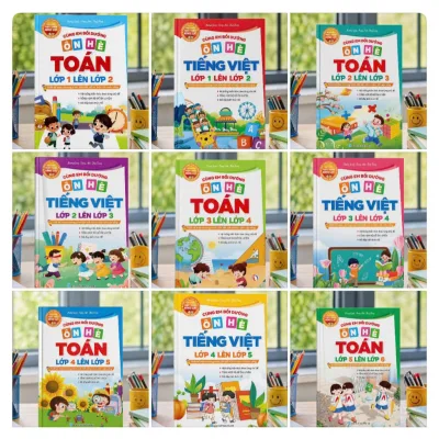 Bộ sách CÙNG EM BỒI DƯỠNG ÔN HÈ TOÁN và TIẾNG VIỆT lớp 1-6 Dành Cho Học Sinh Tiểu Học Bạch Anh Store