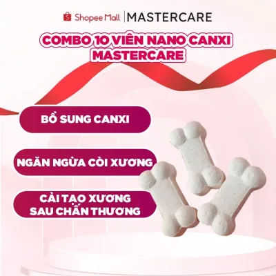 COMBO 10 VIÊN CANXI NANO chống hạ bàn chân chó mèo
