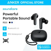 Tai nghe bluetooth soundcore R50i, thời lượng phát tới 30H, nghe gọi rõ ràng và âm trầm cao, chống nước IPX5