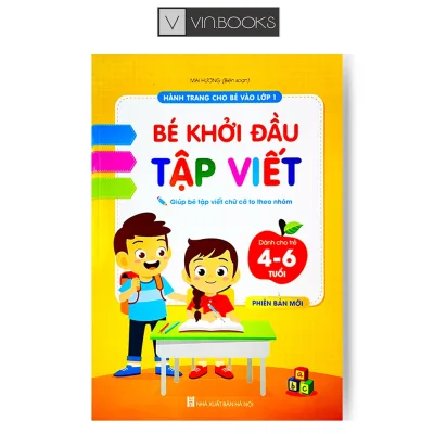 Sách - Combo Bé Khởi Đầu Tập Viết - Hành Trang Cho Bé Vào Lớp 1 ( Màu Vàng )