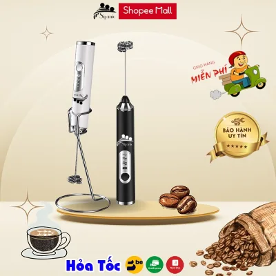 Máy đánh bọt cà phê, Sipanic đánh trứng cầm tay mini không dây đa năng 3 chế độ,pin sạc 1200mAh