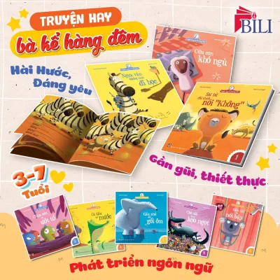 Bộ sách - Truyện Hay Bà Kể Hằng Đêm (8 Cuốn Lẻ) - Đọc cho bé trước giờ đi ngủ