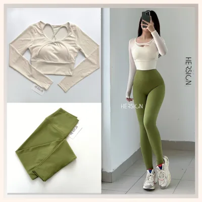 Hersign Women's Yoga Set Discreet Women's Gym Wear for Beginners Smixc28L31B - Hersign Ease Collection
