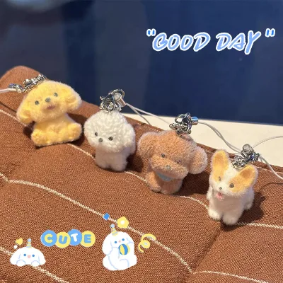 Mèo Đáng Yêu Móc Khóa Nhiều Màu Sắc Túi Phụ Kiện Chó Con Dây Điện Thoại Dễ Thương Dây Điện Thoại Di Động Dây Xích Phụ Kiện Điện Thoại