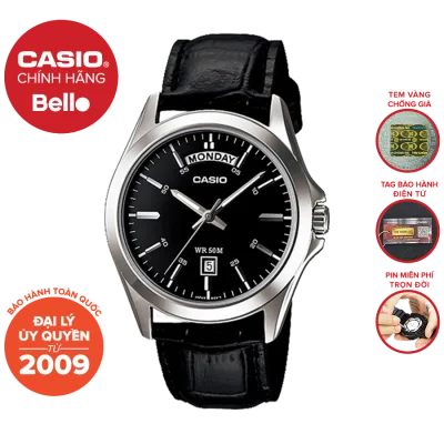 Đồng hồ Nam dây da Casio MTP-1370L-1A chính hãng bảo hành 1 năm pin trọn đời