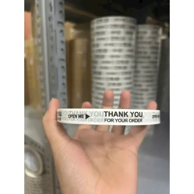 Băng keo OPEN MY - THANK YOU dán ly, dán hộp (rộng 12mm) CHSI001