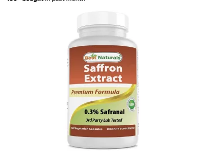 Saffron Extract – Saffron – a Dietary Supplement That Helps Reduce Stress, Improve Sleep & Balance Mood – 60 Capsules