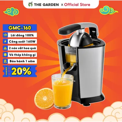 Máy Ép Cam, Máy Vắt Cam Chuyên Dụng THE GARDEN x GREENMIX GMC-160 công suất 160W, vắt kiệt bã