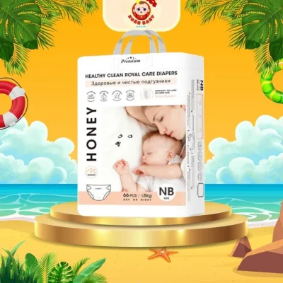 Bỉm/tã HONEY dán/quần mềm mịn siêu thấm đủ size NB66/S52/M46/M52/L48/XL44/XXL42/XXXL40/XXXXL38