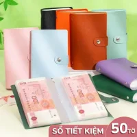Sổ Tiết Kiệm Đựng Tiền 100 Trang Giấy Dày – Dùng Để Tiền Mặt, Ghi Chép Chi Tiêu Rõ Ràng, Dễ Quản Lý