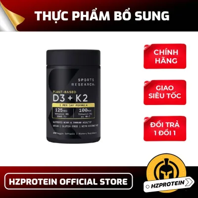Sr Sports Research Vitamin D3 + K2 – Supplementing D3 and K2 to Support Calcium Absorption