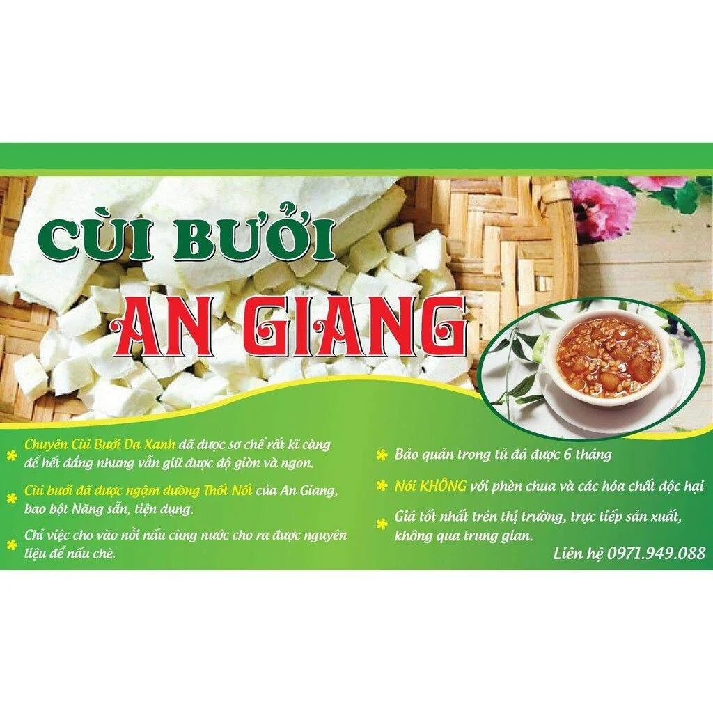 100 gram cùi bưởi sấy khô ko có bột, 1 kg cùi bưởi tươi bọc bột
