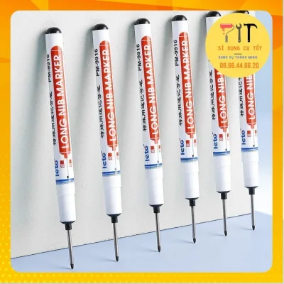 Sét 10 Bút Đánh Dấu Ngòi Dài Chuyên Dụng - Đánh Dấu Vị Trí, Đánh Dấu Lỗ Khoan, Ngòi Dài 20mm - Màu Ngẫu Nhiên - Sỉ Dụng Cụ Tốt