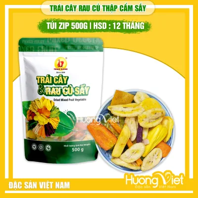 Delicious Crispy Whole Dried Mixed Fruits, New Date, Dried Vegetables, Saigon Snacks
