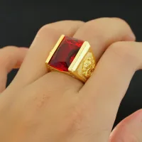 [ N81 ] Nhẫn Nam Phong Thủy Chạm Rồng mạ vàng 18K Bản Vuông Mẫu N9 - Mang Nhìn Rất Mạnh Mẽ - Đi Chơi, Đi Tiệc Rất Sang - Tubi Cony