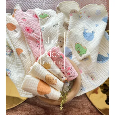 Combo10-20-30 khăn sữa 2 lớp Xô Muslin mềm mại ,thấm hút tốt cho bé