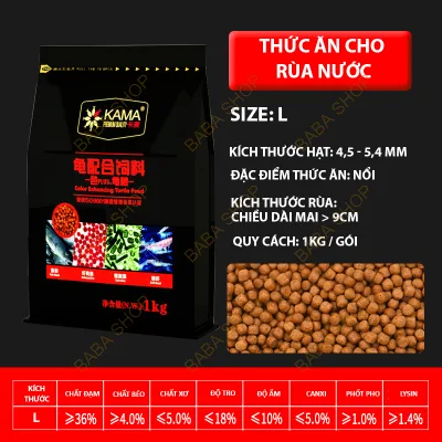 🐢 Cám Rùa Nước KAMA Đỏ & KAMA Xanh | Giàu Đạm – Vitamin – Khoáng Chất | Tăng Trưởng & Lên Màu
