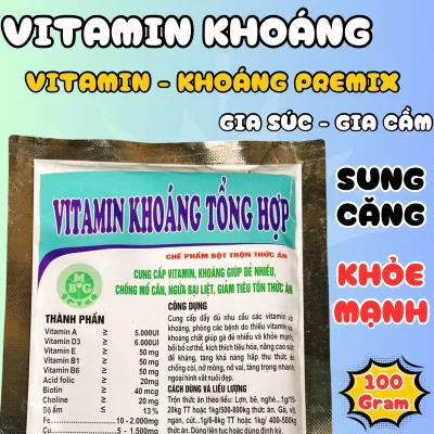 Vitamin Khoáng tổng hợp đầy đủ các chất cần thiết cho vật nuôi