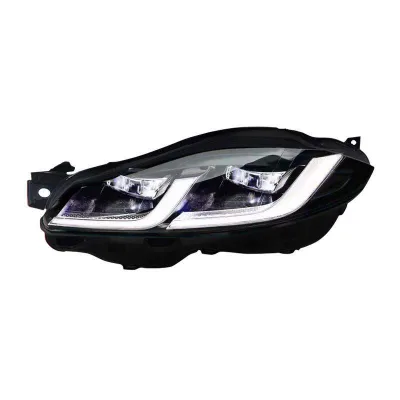 Jaguar XJL Headlight Assembly Retrofit LED Lens New Daytime Running Lights Sequential Turn Signals