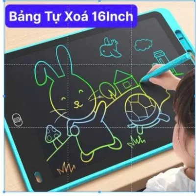 Bảng Vẽ Tự Xóa, Bảng vẽ điện tử LCD , bảng vẽ thông minh 16inch 12 Inch Đa Sắc Màu Cho Bé Tự Do Sáng Tạo