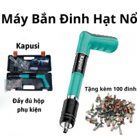 Máy bắn đinh hạt nổ-Bắn đinh bê tông-kim loại-tường gach-đầy đủ phụ kiện-tặng kèm 100 đinh theo máy