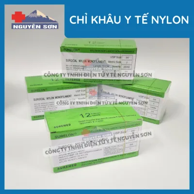 Chỉ khâu y tế nylon đủ size - thiết bị y tế Nguyễn Sơn