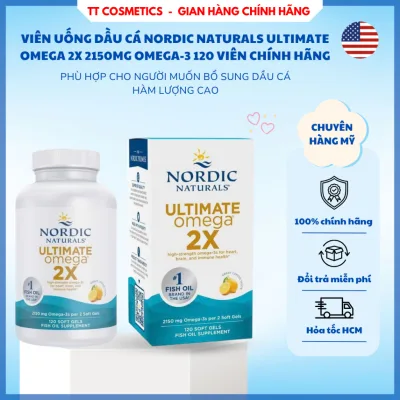 Viên Uống Dầu Cá Nordic Naturals Ultimate Omega 2X 2150mg Omega-3 120 Viên Chính Hãng