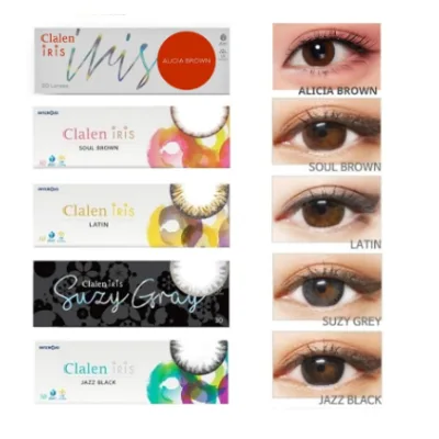 Kính áp tròng Hàn Quốc Clalen Iris 1 Ngày [độ -0.00 đến -10.00]