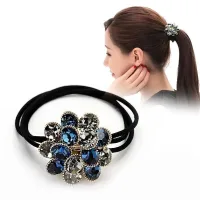 Dây Buộc Tóc Hoa Đá Rhinestone Cho Phụ Nữ Dây Buộc Tóc Phong Cách Tươi Mới Dây Buộc Tóc Cá Nhân Dây Buộc Tóc Dây Buộc Tóc Phụ Kiện Tóc