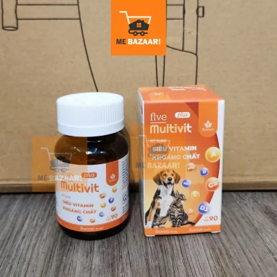 Five Multivit plus - Viên Nhai Bổ Sung Siêu Vitamin, Khoáng Chất cho Chó Mèo, Gà Đá, Chim Cảnh