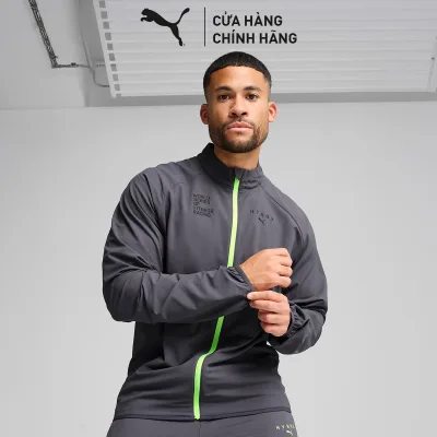 Áo Khoác Thể Thao PUMA Nam M HYROX Ultraweave Jacket Galactic Gray Màu Xám