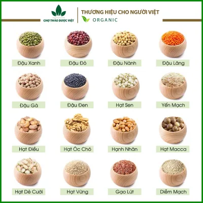 Tổng hợp 20 hạt nấu sữa tự chọn, nguyên liệu làm sữa hạt thơm ngon, bổ dưỡng, hạt ăn dặm, nấu cháo