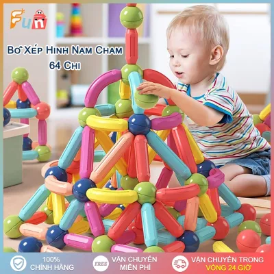 64/42/36/25 Bộ xếp hình nam châm Lắp Ráp Khối Xây Dựng Dính Từ Tính Giáo Dục DIY Sáng Tạo Đồ Chơi Trẻ Em