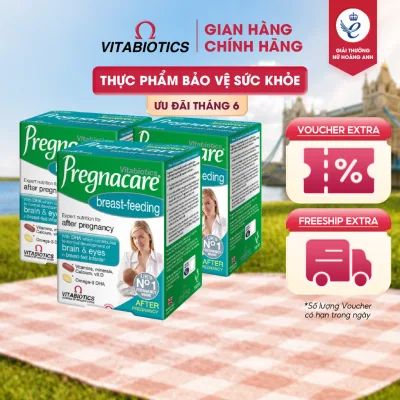 Combo 3 Hộp TPBVSK PREGNACARE Breast-feeding Bổ Sung Vitamin Và Khoáng Chất Cho Phụ Nữ Cho Con Bú 84 Viên Vitabiotics