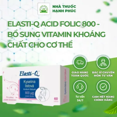 Elasti-Q Acid Folic 800 - Bổ sung vitamin và khoáng chất cho cơ thể