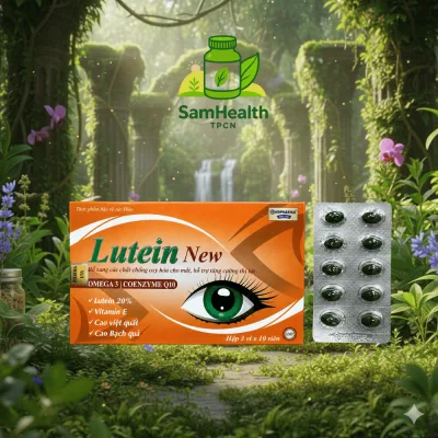 Viên uống bổ mắt LUTEIN NEW. Thực phẩm chức năng hỗ trợ tăng cường thị lực – Hộp 30 viên nang