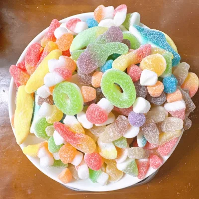 1Kg Kẹo Dẻo Đường Chip Mix Đủ vị trái cây thơm ngon hấp dẫn, Sỉ Bánh Kẹo Tết