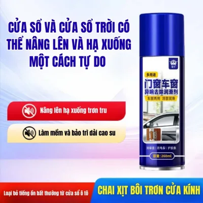 Chai Xịt Bôi Trơn Cửa Kính Ô Tô BAFU Chống Kẹt Kính Bảo Dưỡng Gioăng Cao Su Cửa Nóc Ô Tô