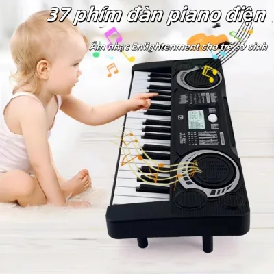 Đồ chơi cho trẻ em, Bàn phím âm nhạc điện tử dành cho trẻ em có 37 phím, Piano điện tử, Đàn Organ học âm nhạc từ sớm