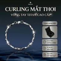 Vòng tay titan không gỉ CURLING unisex kèm hộp cao cấp MERCURY quà tặng bạn trai, bạn gái