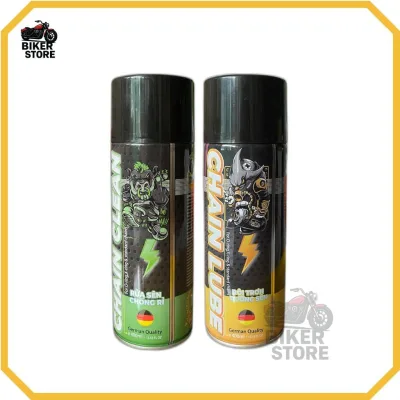 Combo Xịt Rửa Sên + Xịt Bôi Trơn Sên Xe Máy, Xe PKL – Chống Rỉ, Bảo Dưỡng Sên 400ml