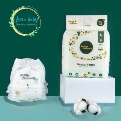 COMBO 3 BỊCH (Bỉm đêm Úc) Tã bỉm Fuzzy Friends bỉm đêm cao cấp của Úc không hăm, thấm hút khô thoáng cho bé đủ size