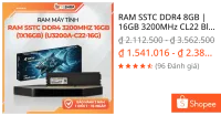 RAM SSTC DDR4 8GB | 16GB 3200MHz CL22 Black Tản Nhiệt U3200A-C22-8GB - RAM PC