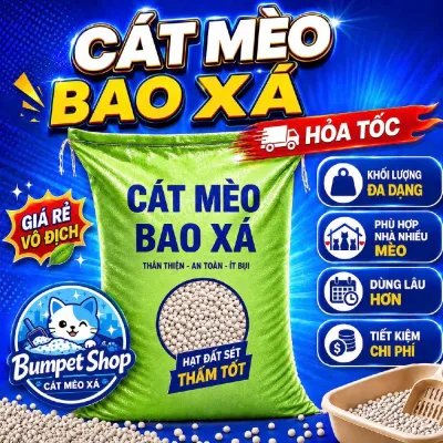 Cát mèo bentonite giá rẻ - hỏa tốc