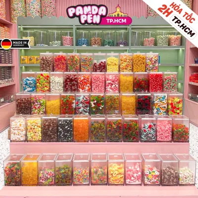 50g Kẹo dẻo Đức - [ ĐẶT TỪ 300GR - Khách TỰ MIX ] [ Mỗi phân loại = 50GR ], Kẹo dẻo ăn vặt Panda Pẻn