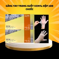 Hộp 100 Chiếc Găng tay trong suốt không bột siêu dai cho nấu ăn, thực phẩm, massage spa