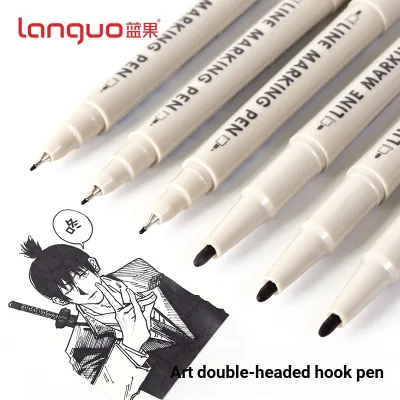 Languo Phác Thảo Bộ Dụng Cụ Vẽ Bút Nghệ Thuật Bút Đánh Dấu Bút Để Vẽ Chống Thấm Nước Móc Kim Dòng Phác Thảo Bút Bút Văn Phòng Phẩm Tiếp Liệu
